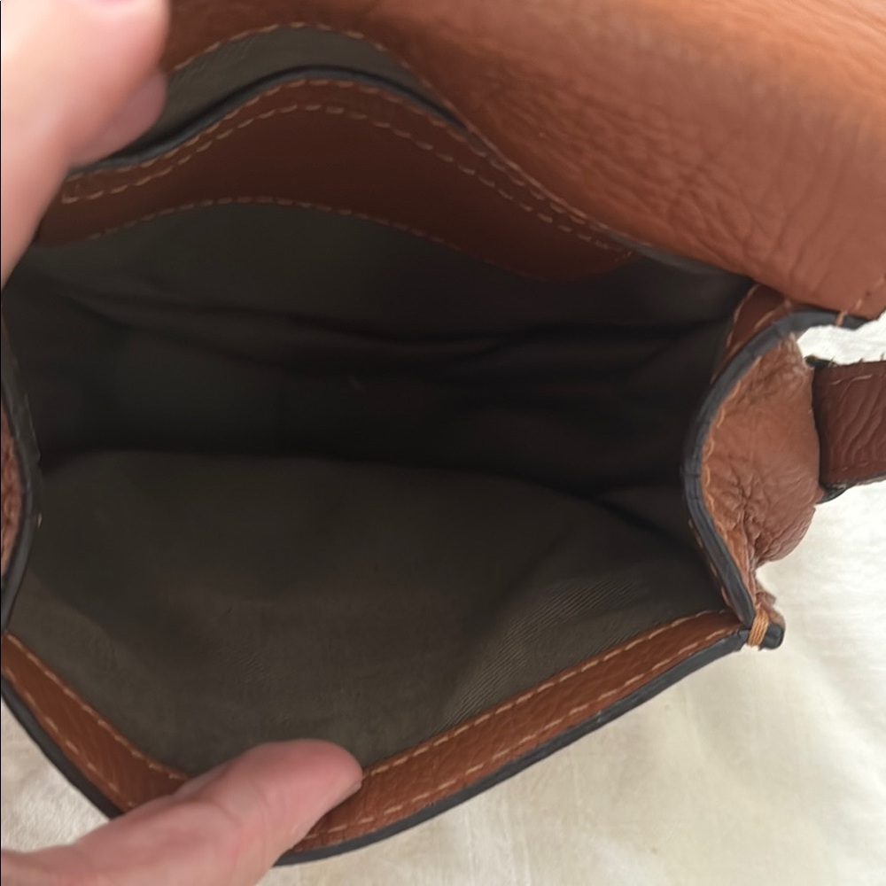 Chloe Marcie Small Saddle Bag Tan - Picture 7 of 8